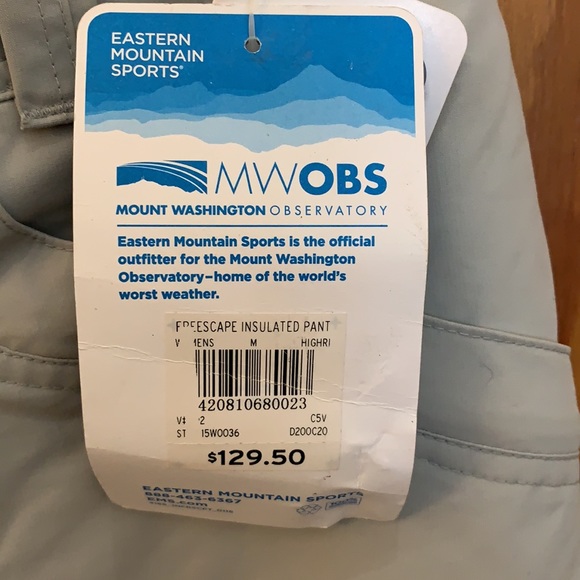 NWT EMS Freescape waterproof insulated pants - Picture 2 of 4
